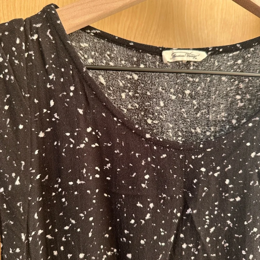 American Vintage Black Print Dress - Picture 2 of 4